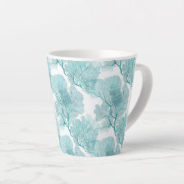 Aqua Blue Coral Sea Fans Tee Milchtasse