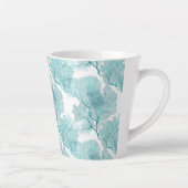 Aqua Blue Coral Sea Fans Tee Milchtasse (Rechts)