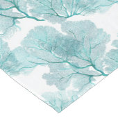 Aqua Blue Coral Sea Fans Tischläufer (Ecke)