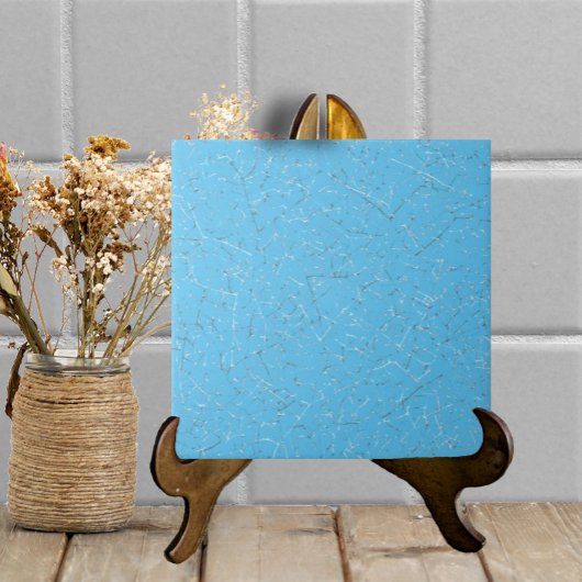 Aqua Blue Crackled Glaze Simple Modern Texture Fliese