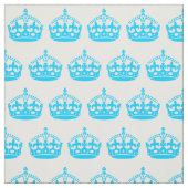 Aqua Blue Crown Stoff (Muster)
