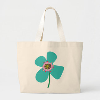 Aqua Blue Daisy Pop Summer Blume Whimsical Niedlic Jumbo Stoffbeutel