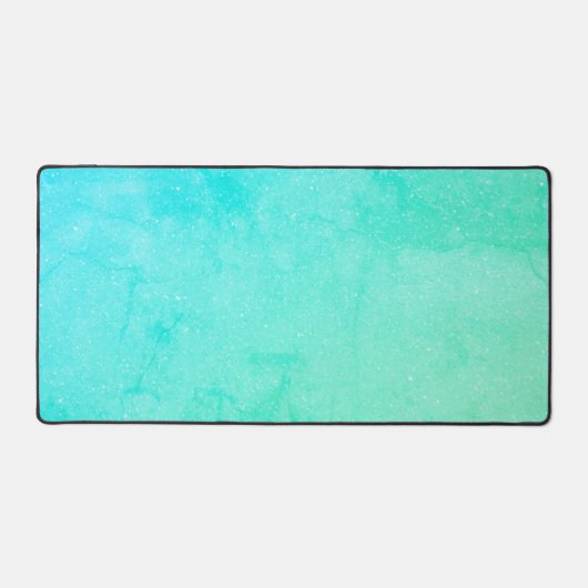 Aqua Blue Desk Mat - Großer benutzerdefinierter Ma Schreibtischunterlage (Vorderseite)