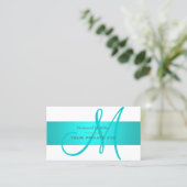 Aqua Blue/DIY Hintergrundfarbe Visitenkarte (Stehend Vorderseite)