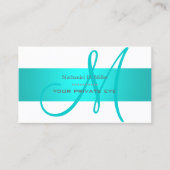 Aqua Blue/DIY Hintergrundfarbe Visitenkarte (Vorderseite)