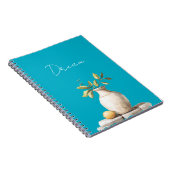 Aqua Blue Dream Sicilian Lemon Pflanze Notizblock (Rechte Seite)