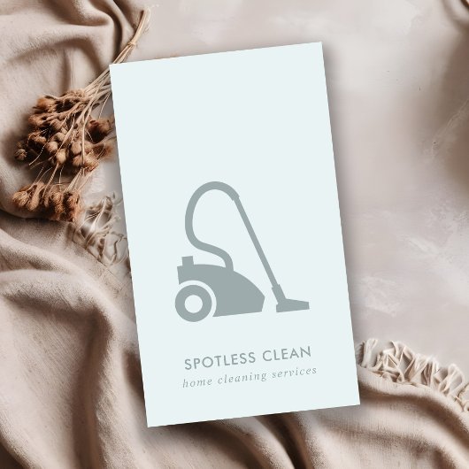 AQUA BLUE EINFACHER VACUUM CLEANER CLEANER SERVICE VISITENKARTE