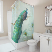 Aqua Blue Elegante Park/Garten: Duschvorhang (Beispiel)