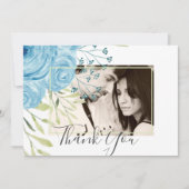 Aqua Blue Floral Wedding (Vorderseite)