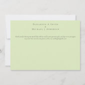 Aqua Blue Floral Wedding (Rückseite)