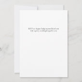 Aqua Blue Floral Wedding (Rückseite)