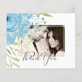 Aqua Blue Floral Wedding (Vorderseite)