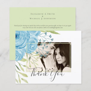 Aqua Blue Floral Wedding