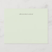 Aqua Blue Floral Wedding (Rückseite)