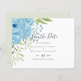 Aqua Blue Floral Wedding