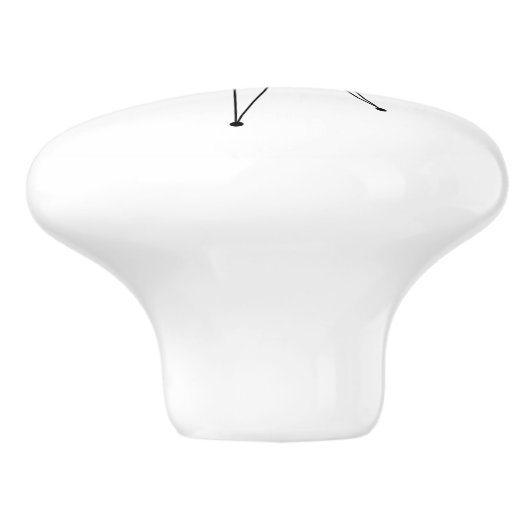 Aqua Blue Franciscan Sternexplosion Mitte Jahrhund Keramikknauf (Seitenansicht)