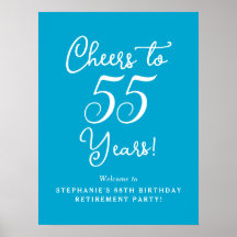 Aqua Blue freut sich über das 55-jährige Party für