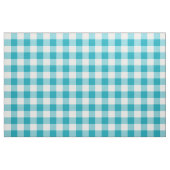 Aqua Blue Gingham Pattern Fabric Stoff (Yard (91,4 cm))