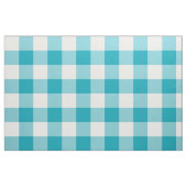 Aqua Blue Gingham Pattern Fabric Stoff (Fat Quarter (45,7 x 55,9 cm))