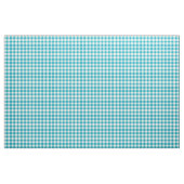 Aqua Blue Gingham Pattern Fabric Stoff (Yard (91,4 cm))