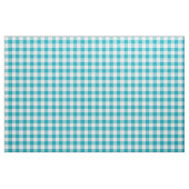 Aqua Blue Gingham Pattern Fabric Stoff (Fat Quarter (45,7 x 55,9 cm))