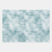 Aqua Blue Glam Leopard Print Geschenkpapier Set (Vorderseite 3)