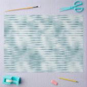 Aqua Blue Glam Streifen Seidenpapier (Basteln)