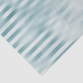 Aqua Blue Glam Streifen Seidenpapier (Ausschnitt)