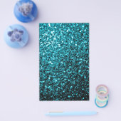 Aqua Blue glänzende Imitate Glitzer Glitzern Flyer (Einzeln)