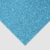 Aqua Blue Glittery Crushed Sea Glass  Seidenpapier (Ausschnitt)
