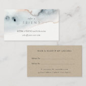 Aqua Blue Gold Aqua Goldener Strand Visitenkarte (Vorne/Hinten)