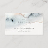 Aqua Blue Gold Aqua Goldener Strand Visitenkarte (Vorderseite)