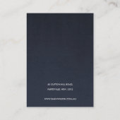 AQUA BLUE GOLD WATERCOLOR BRUSH EARRING DISPLAY VISITENKARTE (Rückseite)