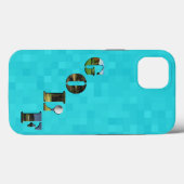 Aqua Blue Golf, iPhone 13 Case (Rückseite (Horizontal))