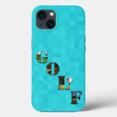 Aqua Blue Golf, iPhone 13 Case (Rückseite)