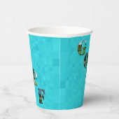 Aqua Blue Golf, Paper Party Cups Pappbecher (Rechts)