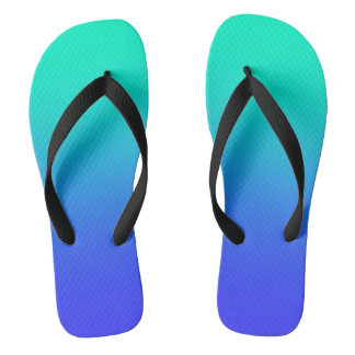 Aqua Blue Gradient Flip Flops Badesandalen