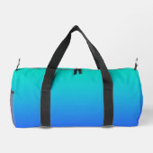 Aqua Blue Gradient Weekend Travel Duffel Bag Duffle Bag (Rückseite)