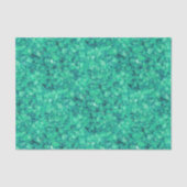 Aqua Blue Green Crushed Sea Glass Decoupage Seidenpapier (Vorderseite)