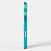 Aqua Blue/Green Stripe/Solid Individuelle Name Tou Case-Mate iPhone Hülle (Rückseite / Rechts)