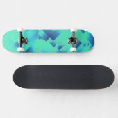Aqua Blue Halls Skateboard (Horizontal)