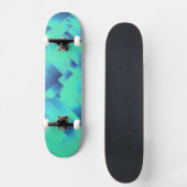 Aqua Blue Halls Skateboard (Vorderseite)