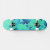 Aqua Blue Halls Skateboard (Horizontal)