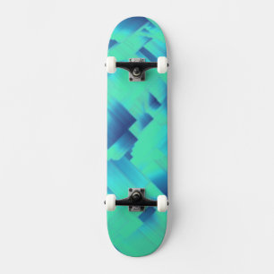 Aqua Blue Halls Skateboard