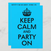 Aqua Blue hält Ruhe und führt weiter Einladung (Vorne/Hinten)