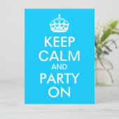 Aqua Blue hält Ruhe und führt weiter Einladung (Stehend Vorderseite)