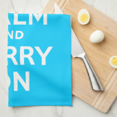 Aqua Blue hält Ruhe und führt weiter Geschirrtuch (Viertel Falte)