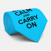 Aqua Blue hält Ruhe und führt weiter Krawatte (Gerollt)