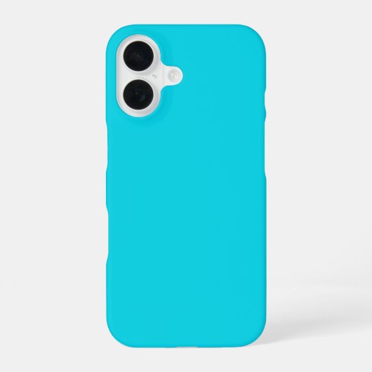 Aqua Blue Handycase iPhone 16 Hülle (Rückseite)