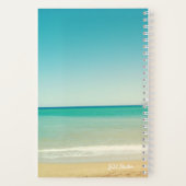 Aqua Blue Hawaiian Ocean Foto Spiral Notebook Notizblock (Rückseite)